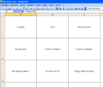 Karteikarten Mit Excel Vereinfacht